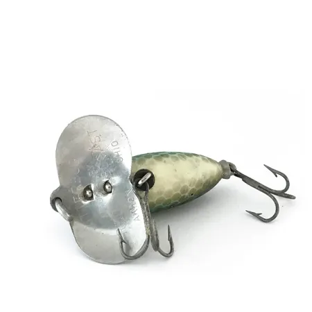 Fred Arbogast Jitterbug v Leurre Surface, Vert, 7g, Bavette Métal, #8102