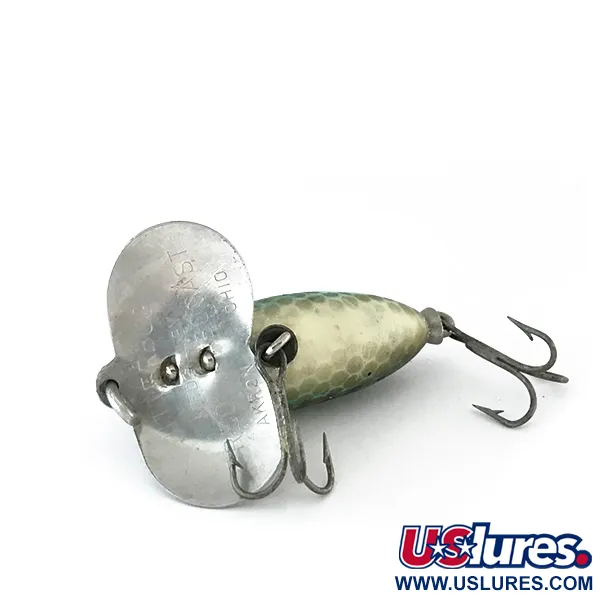 Fred Arbogast Jitterbug v Leurre Surface, Vert, 7g, Bavette Métal, #8102