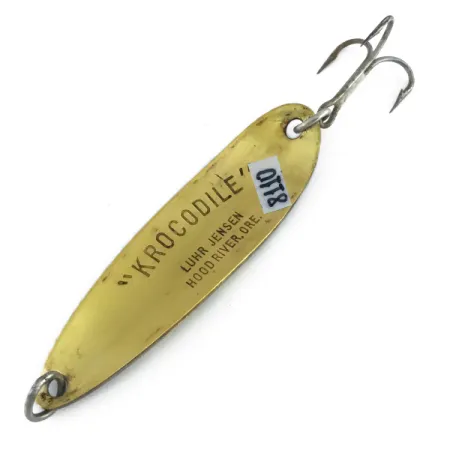 Luhr Jensen Krocodile Die #5 Cuillère, Frog/Laiton, 28g, Laiton, #8110