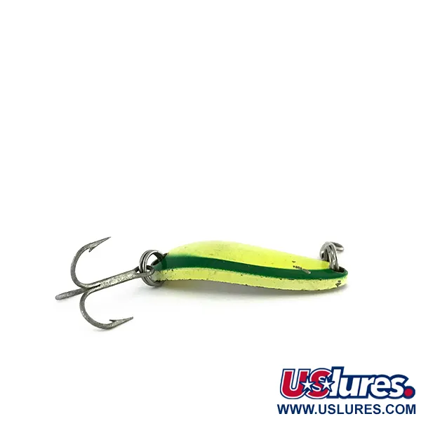 Luhr Jensen Krocodile UV Cuillère, Jaune/Vert, 9g, Revêtement UV, #8112