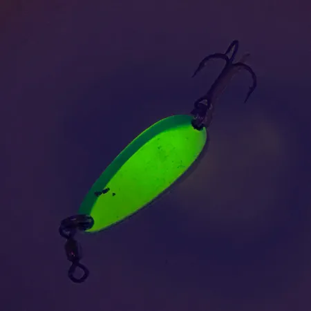 Luhr Jensen Krocodile UV Cuillère, Jaune/Vert, 9g, Revêtement UV, #8112