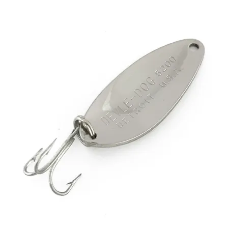 Eppinger Dardevle Devle Dog 5200 Cuiller, Nickel, 7g, Vintage, #8150