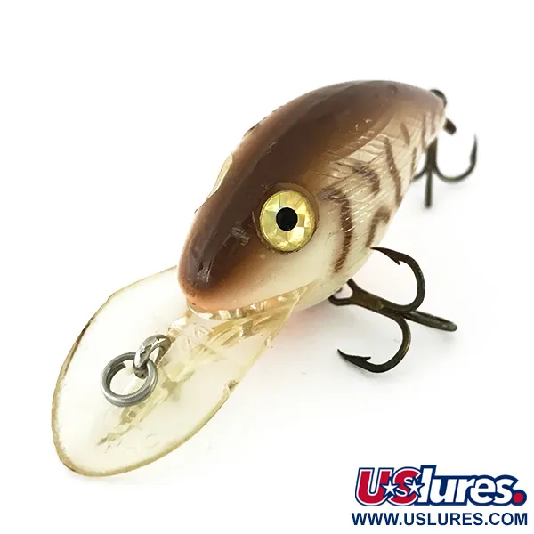 Rebel Shallow Fastrac Leurre, Brown Tiger, 9g, Yeux Prismatiques, #8161