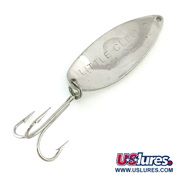 Acme Little Cleo Glow Cuillère, White / Green / Nickel, 21g, #8171