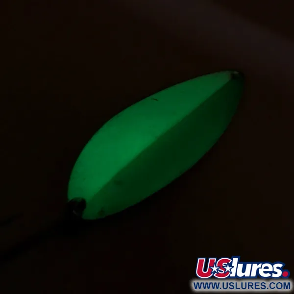 Acme Little Cleo Glow Cuillère, White / Green / Nickel, 21g, #8171