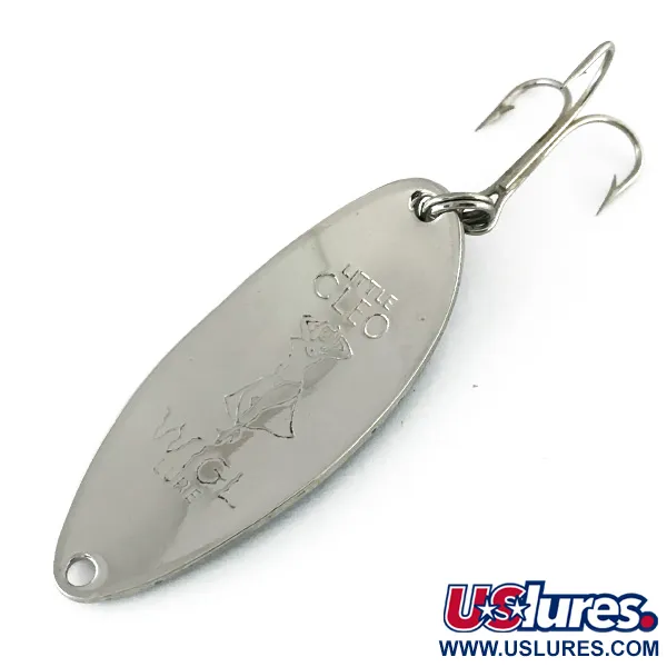 Acme Little Cleo (Hula Girl) Cuillère, Nickel / Bleu, 14g, #8173