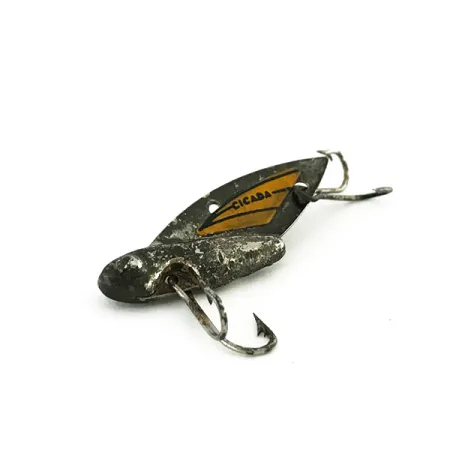 Reef Runner Cicada Lame Vibrante, Noir/Jaune, 4.2g, Vintage, #8186
