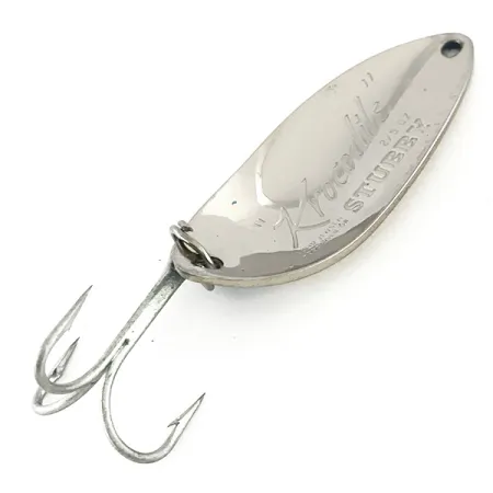 Luhr Jensen Krocodile Stubby Cuillère, Nickel/Bleu Clair, 14g, #8236