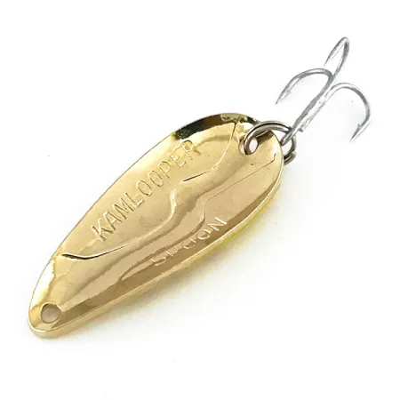 Acme Kamlooper Cuillère, Jaune/Rouge/Nickel/Or, 11g, Motif ondulé, #8242