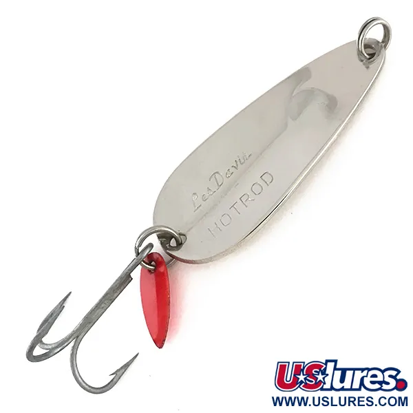 Cuillère Luhr Jensen Les Davis Hotrod, Nickel / Rouge, 14g, #8254