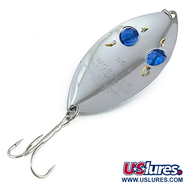 Horrocks-Ibbotson Wobbler Cuillère, Nickel/Bleu, 23g, Perles, #8273