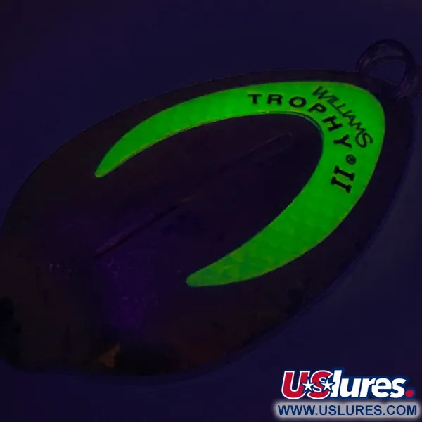 Williams Trophy Cuillère ondulante, Argenté, 21g, Point Glow, #8277