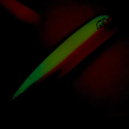 Dardevle Big Ed Flutter-Chuck 3700 Cuillère, UV Glow, 25g, #8279