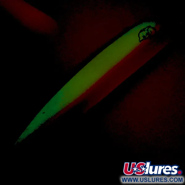 Dardevle Big Ed Flutter-Chuck 3700 Cuillère, UV Glow, 25g, #8279