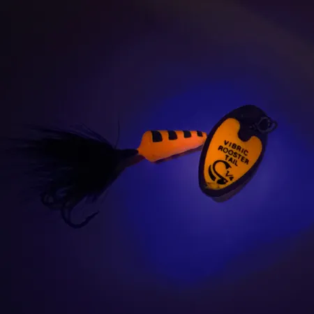 Yakima Bait Vibric Rooster Tail UV Cuillère, UV Orange Tiger, 7g, #8291