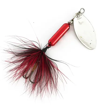 Worden’s Original Rooster Tail 3 Cuiller, Nickel / Rouge, 6g, #8319