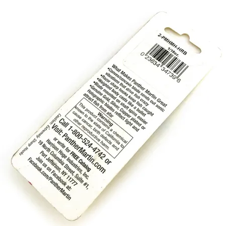 Panther Martin 2 Cuiller, Rouge/Bleu/Doré, 2.5g, Holographique, #8334