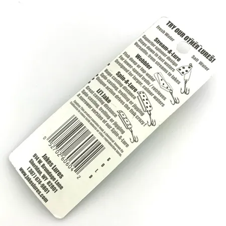 Jake's Lures Lil Jake Cuillère, Or / Rouge, 4.7g, Plaquée or, #8336