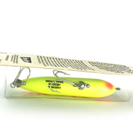 Heddon Zara Spook Leurre surface, Jaune / Rouge, 21g, Vintage, #8337
