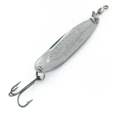 Luhr Jensen Krocodile Die #4 Cuillère, Nickel, 14g, Prisme, #8341