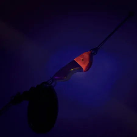 Erie Dearie Walleye Killer UV Spinner, Nickel / Rouge, 14g, UV, #8344