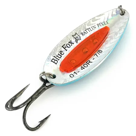 Blue Fox Rattlin Pixee UV Cuillère, Blue / Red, 24g, UV-réactif, #8373