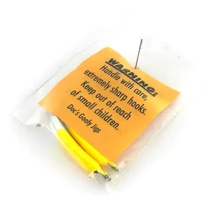 Doc's Goofy Jig UV Jig, Jaune, 7g, Réaction UV, #8396