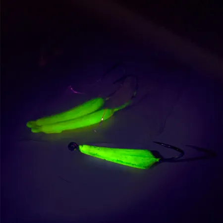 Doc's Goofy Jig Jig Vertical, Jaune, 7g, UV Glow, #8397