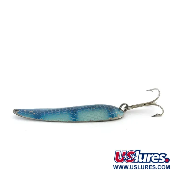 Eppinger Dardevle Cuillère, Nickel / Bleu clair, 28g, Vintage, #8410