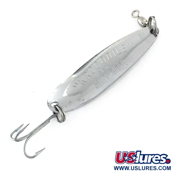 Luhr Jensen Krocodile Die #4 Cuillère, Nickel martelé, 19g, #8426