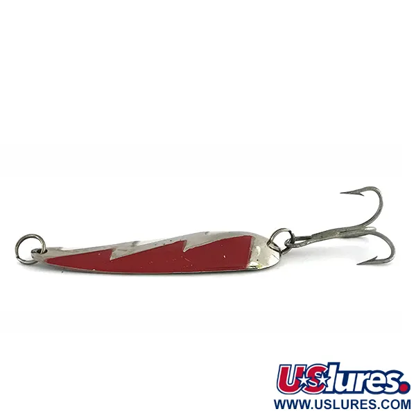 AL&W Tackle Al&W Lightning Waterwitch Cuillère, Nickel/Blanc/Rouge, 36g, #8427