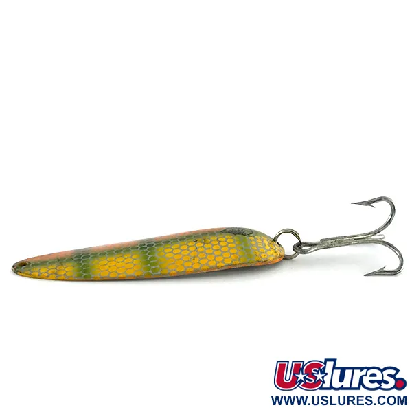 Cuillère Eppinger Dardevle, Orange/Vert/Nickel, 28g, Nid d'abeille, #8432