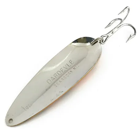 Cuillère Eppinger Dardevle, Orange/Vert/Nickel, 28g, Nid d'abeille, #8432