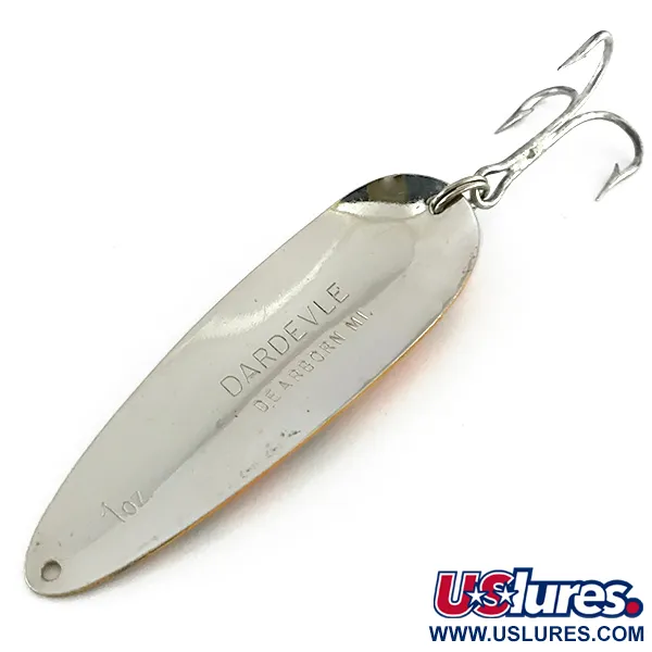 Cuillère Eppinger Dardevle, Orange/Vert/Nickel, 28g, Nid d'abeille, #8432