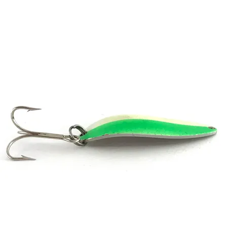 Cuillère Acme Little Cleo Glow, Blanc / Vert / Nickel, 11g, #8435