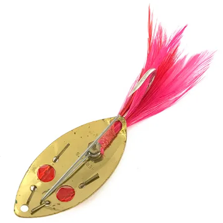 Cuillère Anti-Herbe Herter's Weedless, Or/Rouge, 6g, Plumes, #8459