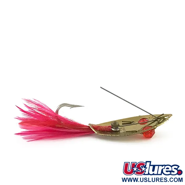 Cuillère Anti-Herbe Herter's Weedless, Or/Rouge, 6g, Plumes, #8459