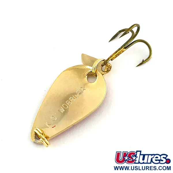 Acme K.O. Wobbler Cuillère, Or/Rouge, 3,5g, Sonic Flipper Tail, #8460