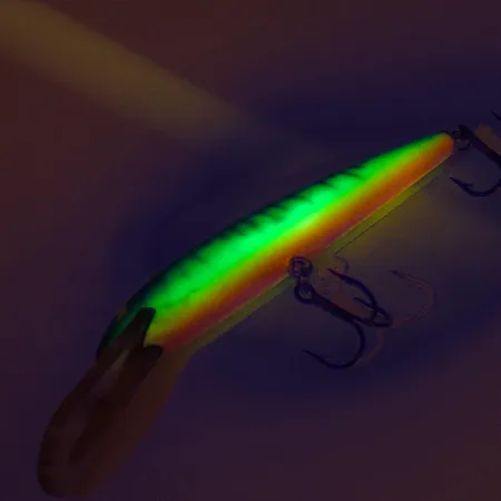 Bagley's Diving Bang-O-Lure Poisson nageur, Fire Tiger, 12,5g, UV, #8474