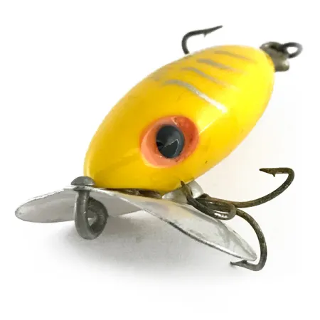 Fred Arbogast Jitterbug Leurre Surface, Jaune, 7g, Bavette Métal, #8477