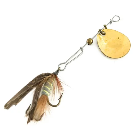 Jerry's Flies #707 Brown Hackle Cuillère, Or, 1.4g, USA, #8485