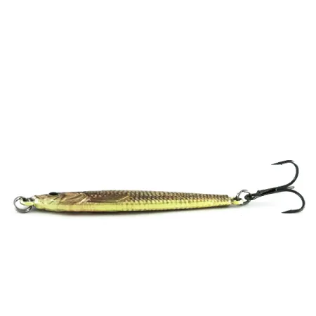 Cabela's Real Image Jig-N-Spoon Jig, Gold Shiner, 28g, Réaliste, #8496