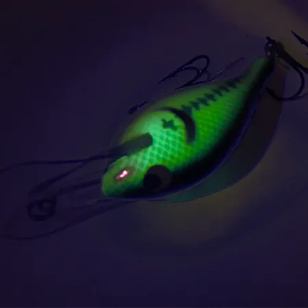 Renegade Little Diver Crankbait, Vert, 11g, UV-réactif, #8498