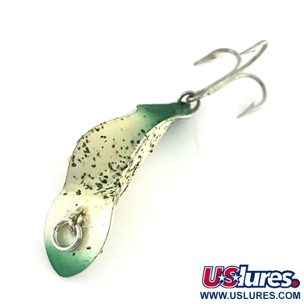 Buck Perry Spoonplug Cuillère, Blanc/Vert, 5g, Pêche de structure, #8500
