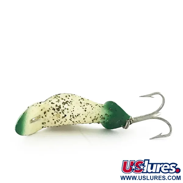 Buck Perry Spoonplug Cuillère, Blanc/Vert, 5g, Pêche de structure, #8500
