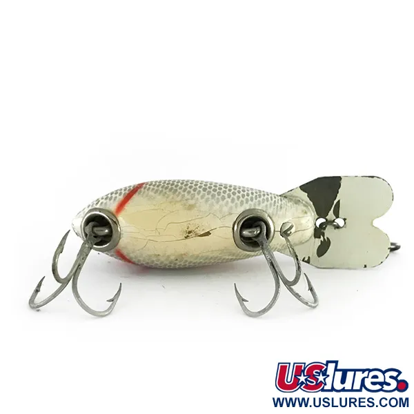 Bomber 200 series Poisson Nageur, Argent / Blanc, 10g, Vintage, #8502