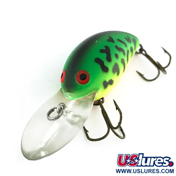 Bomber Model 7A Crankbait, Green Tiger, 9g, Finition UV, #8504