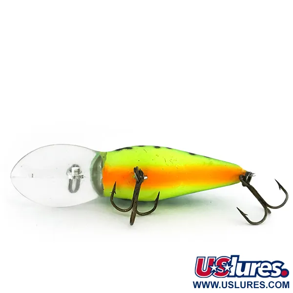Bomber Model 7A Crankbait, Green Tiger, 9g, Finition UV, #8504