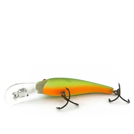 Cotton Cordell Deep Diver UV Poisson Nageur, Vert/Jaune/Orange, 7g, #8505