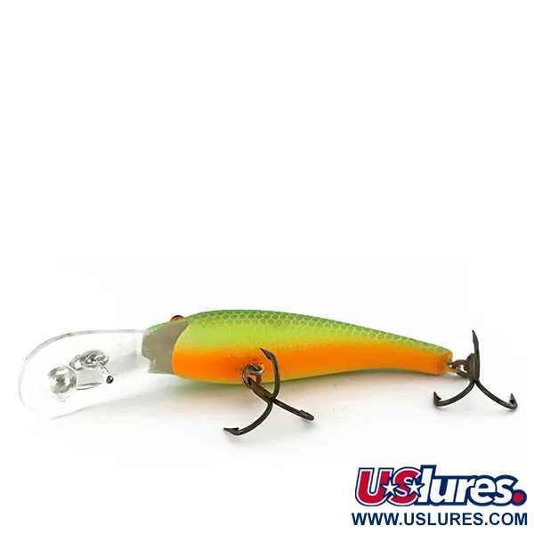 Cotton Cordell Deep Diver UV Poisson Nageur, Vert/Jaune/Orange, 7g, #8505